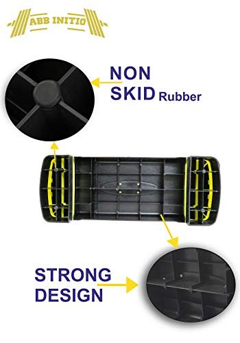 ABB INITIO GYM Polypropylene Adjustable Home Gym Exercise Fitness Stepper for Exercise Aerobics Stepper (Black & Yellow) - Image 5