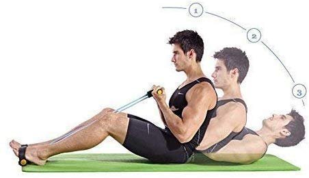 ASPERIA Pull Reducer, Waist Reducer Body Shaper Trimmer for Reducing Your Waistline and Burn Off Extra Calories, Arm Exercise, Tummy Fat Burner, Body Building Training, Toning Tube (Multi) - Image 7