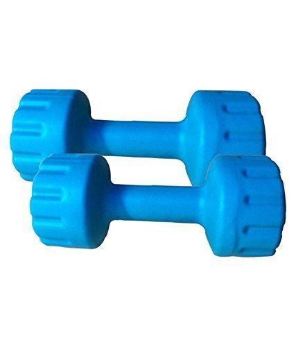 Aurion Set of 2 PVC Dumbbells Weights Fitness Home Gym Exercise Barbell (Pack of 2) Light Heavy for Women & Men’s Dumbbell