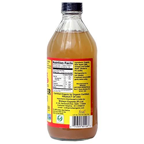 Bragg Organic Raw Apple Cider Vinegar - 473 ml - Image 6