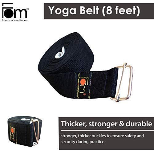 FOM (Friends of Meditation) Yoga Belt- Best for Daily Stretching, Yoga, Pilates, Physical Therapy, Fitness - Image 6