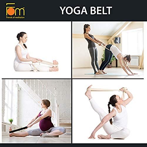 FOM (Friends of Meditation) Yoga Belt- Best for Daily Stretching, Yoga, Pilates, Physical Therapy, Fitness - Image 7