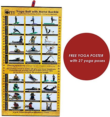 FOM (Friends of Meditation) Yoga Belt- Best for Daily Stretching, Yoga, Pilates, Physical Therapy, Fitness - Image 8