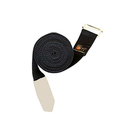 FOM (Friends of Meditation) Yoga Belt- Best for Daily Stretching, Yoga, Pilates, Physical Therapy, Fitness