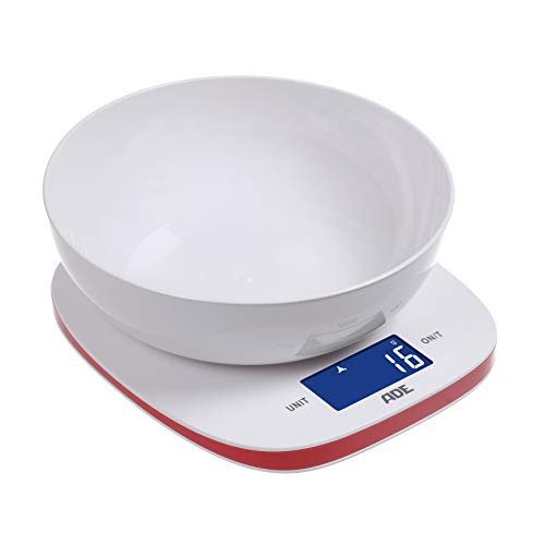 Generic 5Kg Digital Kitchen Scale and Food Scale with Free Bowl and Tare Function White