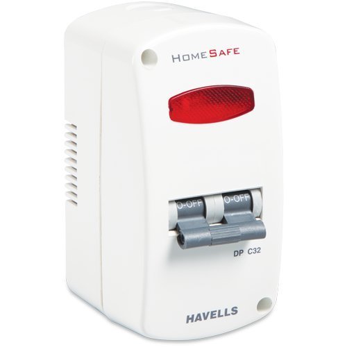 Havells Home Safe Mini MCB with Enclosure PVC Plastic Base Model (White) - Image 3