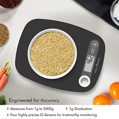 HealthSense KS40 Chef-Mate Ks 40 Digital Kitchen Food Weighing Scale with Tare Function - Image 7