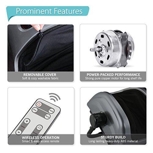 HealthSense Heal-Touch LM 310 Foot Massager Machine for Home Pain Relief with Feet Vibration Massage, Infrared Heating, Touchscreen LED Panel, Wireless Remote & 1 Year Warranty - Image 7