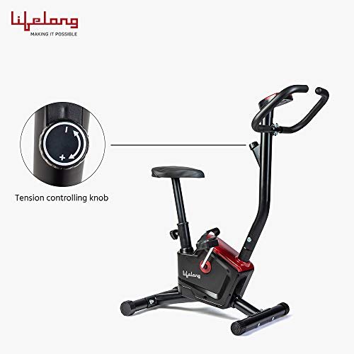 Lifelong LLF54 Fit Pro Stationary Exercise Belt Bike for Weight Loss at Home with Display and Resistance Control - Image 6