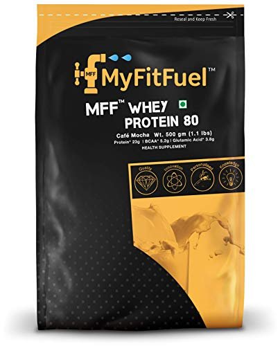 MyFitFuel MFF Whey Protein 80 | 500gm, 15 Servings (Café Mocha) - Image 7