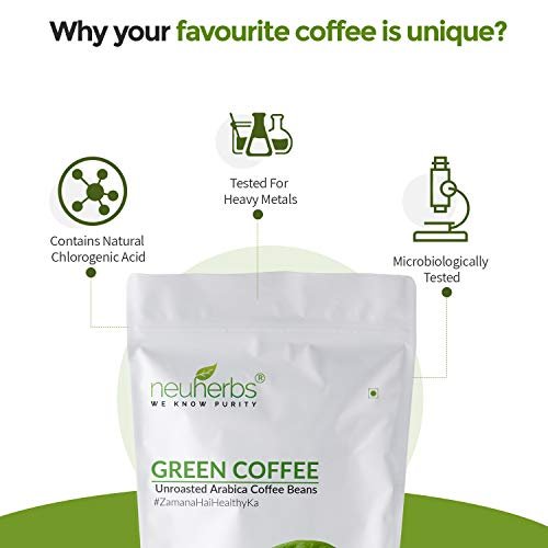 Neuherbs Green Coffee Beans Your Natural Immunity Booster And Weight Loss Partner: 400 G - Image 4