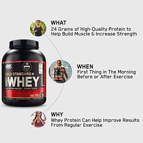 Optimum Nutrition (ON) Gold Standard 100% Whey Protein Powder 5 lbs, 2.27 kg (Mocha Cappuccino), for Muscle Support & Recovery, Vegetarian - Primary Source Whey Isolate - Image 5