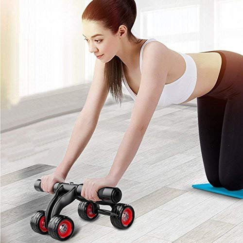 Piesome Anti Skid Wheel Total Body AB Roller Exerciser for Abdominal Stomach Exercise Training Equipment, Roller for Exercise, Excersice Roller, Fitness Roller for Exercise, Ab Roller for Men,Women - Image 3