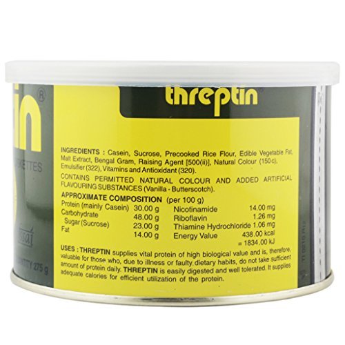 Threptin, Protein Diskettes Protein Biscuit High Calorie Supplement Forfeited with B Vitamin Tin, Regular 275 g - Image 3