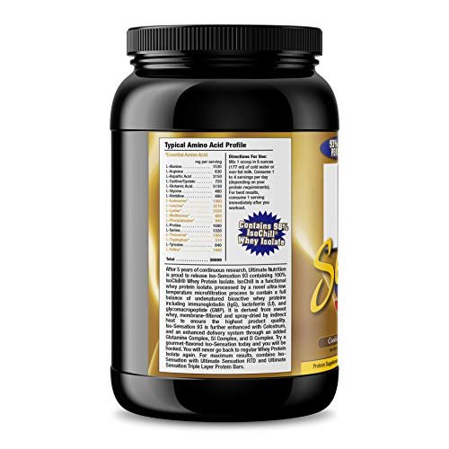 Ultimate Nutrition Protein Powder ISO Sensation - 907 g (28 Servings, Cookies and Cream) - Image 5