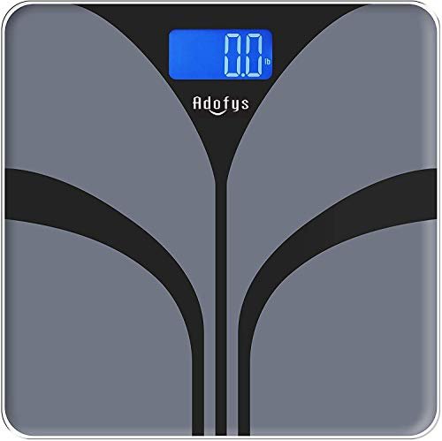 ADOFYS A-07G Digital Personal Weighing Scale with Temperature Power Display, Capacity 180kg/396lb