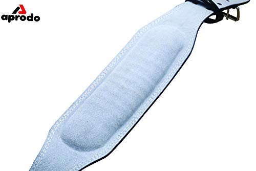 APRODO 4’’ Inch Wide Genuine Leather Weightlifting Belt Back Support Power Training Belt Workout Exercise Power-Lifting Squat Gym Belt for Men and Women - Image 5