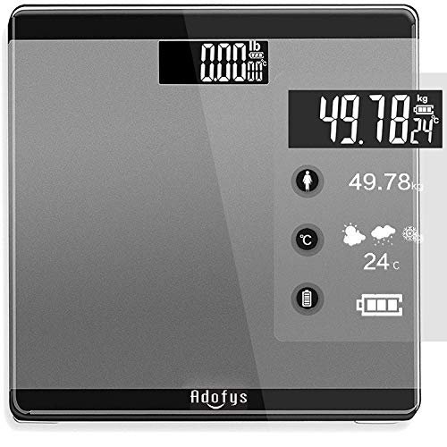 Adofys B-07g Electronic Thick Tempered Glass & LCD Display Electronic Digital Personal Health Body Weight Machine Weighing Scale,weight scale digital for human body,weight machine