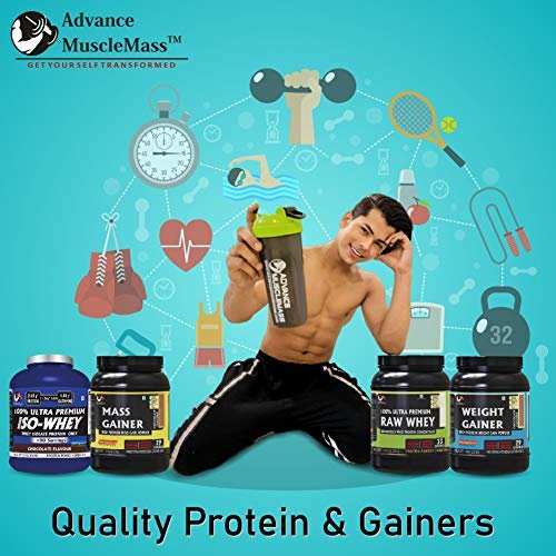 Advance MuscleMass Whey Protein Concentrate With Enzyme Blend| 24.7 g protein | Lab tested | Raw Whey from USA | Chocolate Flavour | 1 Kg (2.2 lb) - Image 8