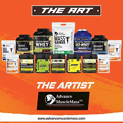 Advance MuscleMass Whey Protein Concentrate With Enzyme Blend| 24.7 g protein | Lab tested | Raw Whey from USA | Strawberry Flavour | 3 Kg (6.6 lb) - Image 6