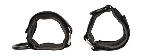B Fit Ankle Strap Neoprene Padded Fitness Wrist Cuff with D Ring High Strength Exercises Belt Gym Pulley Strap for Cable Machines, One Pair - Image 7