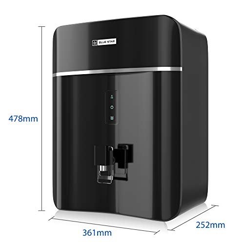 Blue Star Opulus 8 L RO+UV+UF+IBT Alkaline Water Purifier, Black - Image 5