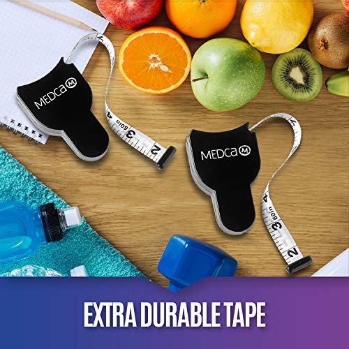 MEDca Body Tape Measure - (Black, 4 Pack, Inches and cm) - Image 5