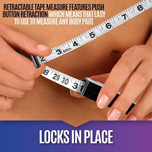 MEDca Body Tape Measure - (Black, 4 Pack, Inches and cm) - Image 7