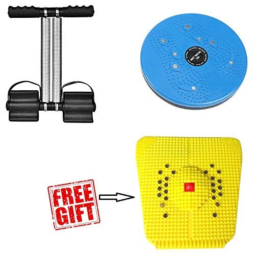 Bolditech ABS Plastic Multipurpose Exerciser-Body Tummy Twister Useful for Figure Tone-Up, Weight Reduction, Pyramids and Double Spring Waist Trimmer-Toner Fitness Equipment, (Multicolour) - Image 2