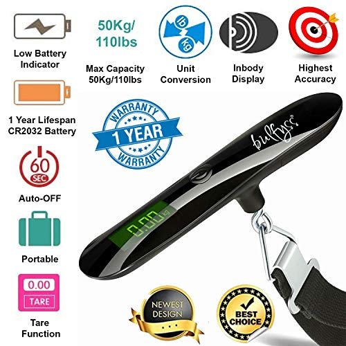 Bulfyss 50 Kgs Portable Hanging Digital Weighing Scale for Luggage (1 Year Warranty) - Image 3