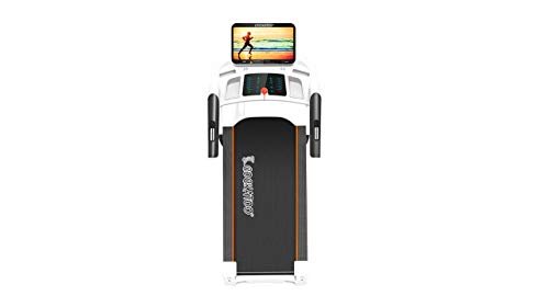 Cockatoo CTM-02 Semi Commercial 3 HP Motorised Auto-Incline & Multi-Function Treadmill, White - Image 4