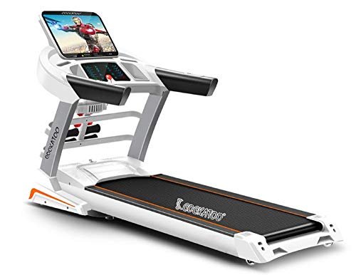 Cockatoo CTM-02 Semi Commercial 3 HP Motorised Auto-Incline & Multi-Function Treadmill, White - Image 2