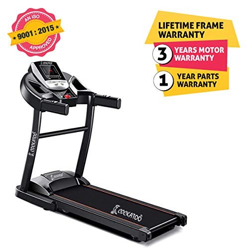 Cockatoo CTM-05 1.5 HP - 2HP Peak DC Motorized Treadmill for Home, with 3 Level Manual Incline, Max Speed 14 Km/Hr, Max User Weight 90 Kg(DIY, Do It Yourself Installation, Multicolor) - Image 3