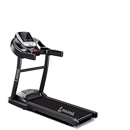 Cockatoo CTM-05 1.5 HP - 2HP Peak DC Motorized Treadmill for Home, with 3 Level Manual Incline, Max Speed 14 Km/Hr, Max User Weight 90 Kg(DIY, Do It Yourself Installation, Multicolor)