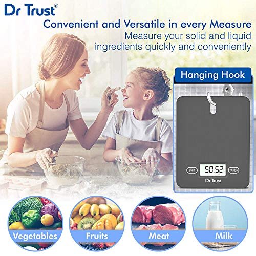 Dr Trust (USA) Electronic Kitchen Digital Scale Weighing Machine - 517 (Gray) - Image 5