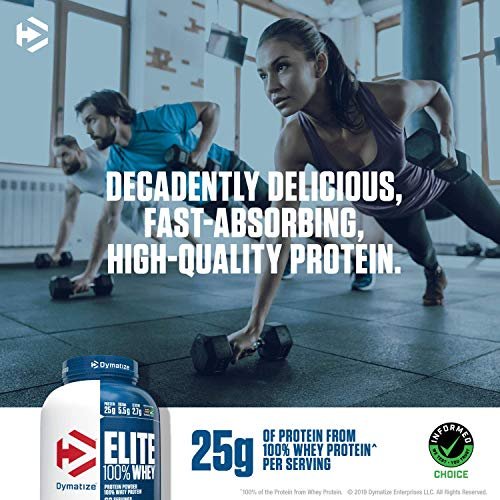 Dymatize Elite 100% Whey Protein Supplement Powder, Pre and Post Workout Protein Powder, 5 lbs, 2.26 kg, Strawberry Blast - Image 4