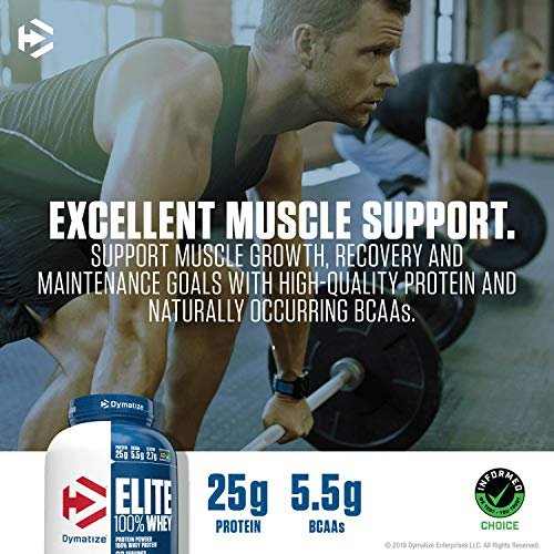 Dymatize Elite 100% Whey Protein Supplement Powder, Pre and Post Workout Protein Powder, 5 lbs, 2.26 kg, Strawberry Blast - Image 6