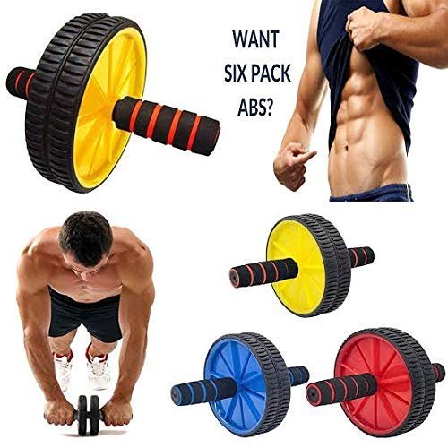 EVERYONIC Single Spring Tummy Trimmer and Double Wheel AB Roller Combo for Abs Core Abdominal Workout Back Exercise Strength Training Home Gym Equipment Fitness Body Toner for Men and Women - Image 6