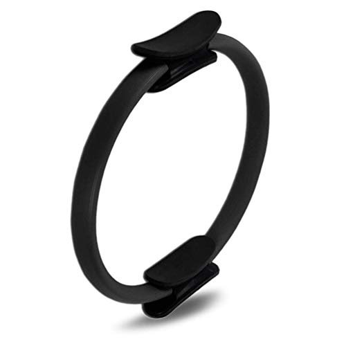 FEGSY Fiberglass Foam Circle Exercise Pilates Ring with Full Body Toning Fitness for Yoga, Streching, Relaxation and Improving Backbands (Black) - Image 3
