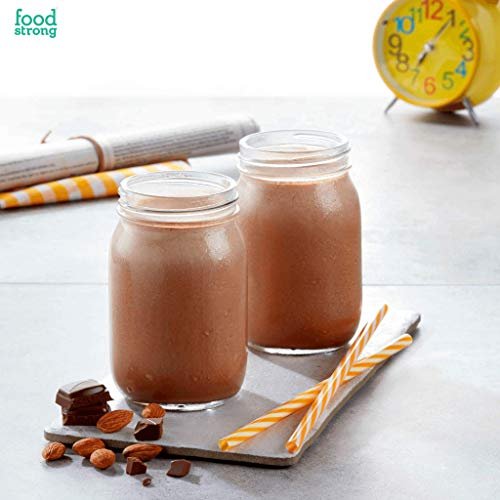 Foodstrong Daily Protein | Real Almond Chocolate |Natural Grass-fed Whey Protein Powder With Turmeric & Green Tea | No Antibiotics, No Preservatives, Zero Sugar | Builds Lean Muscle| 16 sachets| 543g - Image 5