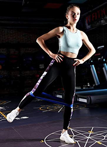 Gopendra Loop Bands for Fitness, Yoga, Pilates, Legs, Waist, Shoulders, Hips and Strength Training - Set of 5 - Image 5