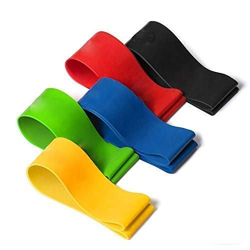Gopendra Loop Bands for Fitness, Yoga, Pilates, Legs, Waist, Shoulders, Hips and Strength Training - Set of 5 - Image 6