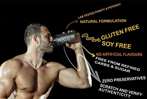 Grizzly Nutrition - 100% Virgin whey protein - with digestive enzymes & probiotics - 2.21lb-1kg - Image 5
