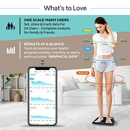 HealthSense Fitdays BS 171 Smart Bluetooth Body Weighing Scale | Digital Fitness Weight Machine with Mobile App, BMI and Fat Analysis with 13 compositions | Batteries and One Year Warranty Included - Image 7