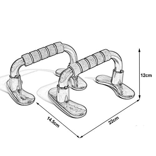 LAFILLETTE Stylish Push Up Bar Stand with Soft Grip for Gym, Exercise, Fitness, Home Workout Push Up ,Plastic, black(for Men and Women). - Image 7