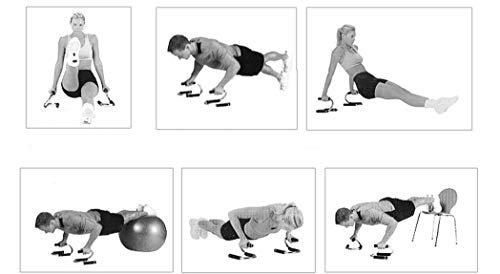 LAFILLETTE Stylish Push Up Bar Stand with Soft Grip for Gym, Exercise, Fitness, Home Workout Push Up ,Plastic, black(for Men and Women). - Image 8