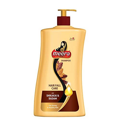 Meera Hairfall Care Shampoo, With Goodness Of Badam and Shikakai, For Men And Women, 1L