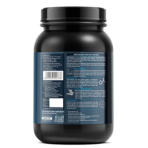 MuscleBlaze Raw Whey 80% with Digestive Enzymes, Unflavoured, 1 kg / 2.2 lb with Creatine Monohydrate, Unflavoured, 100 g / 0.22 lb (Combo Pack) - Image 7