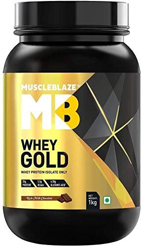 Muscleblaze Whey Gold 100% Whey Isolate Protein Supplement Powder1 Kg(Rich Milk Chocolate),With 100g Creatine & Shaker Free - Image 3