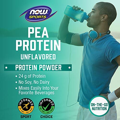 NOW Sports Nutrition, Pea Protein 24 g, Fast Absorbing, Natural Unflavored Powder, Beige, 7 lb - Image 4